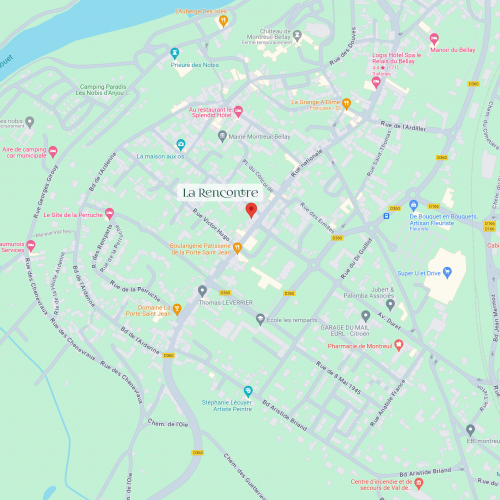Carte localisant le restaurant La Rencontre à Montreuil-Bellay